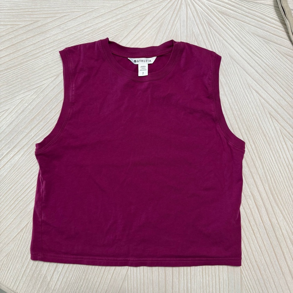 Athleta True Cotton Crop Tank
Wildberry. Size S